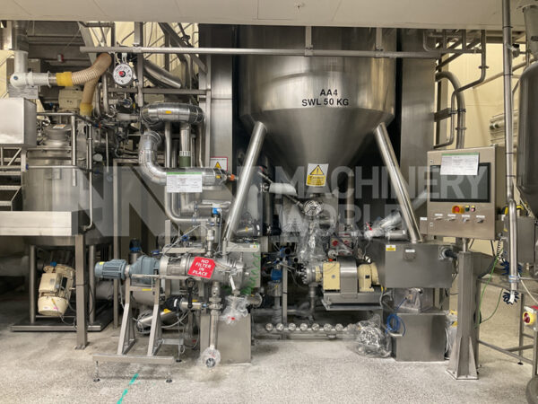 3,500 Litre FrymaKoruma DISHO S180/3500 Jacketed Vacuum High Shear Scraped Surface Contra Rotating Mixer (Year 1996)